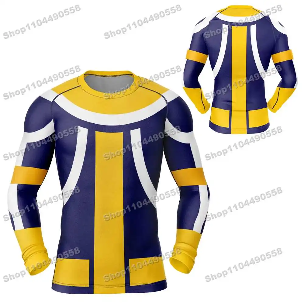 9th حديثا الكرتون طفح الحرس تصفح جيرسي الشاطئ السراويل ملابس السباحة الغوص رياضة طويلة الأكمام MMA BJJ الرجال جيو جيتسو اللياقة البدنية مجموعات #4