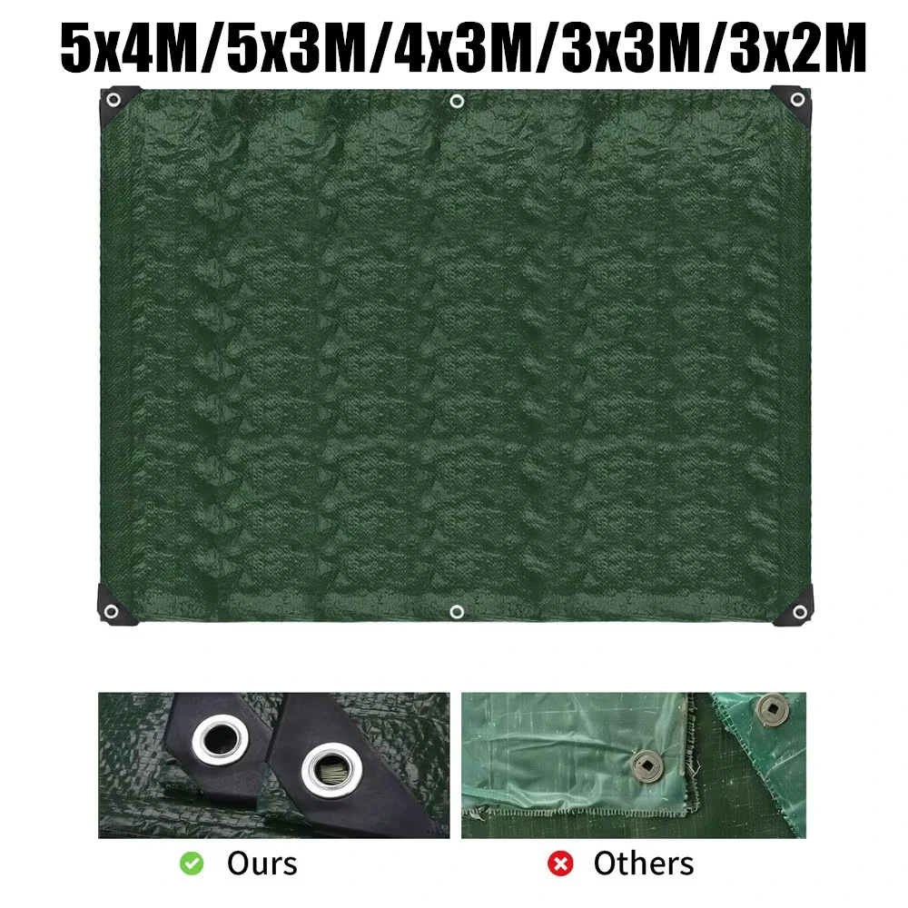 Waterproof Polyester Tarp with Grommets Multipurpose Sunshade Cover for Camping Picnic Tent Gardens Patios Outdoor Furniture