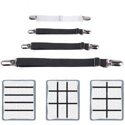 Bande de fixation élastique pour drap de lit 4 pièces/ensemble pinces pour drap de lit ceinture réglable support de couvertures