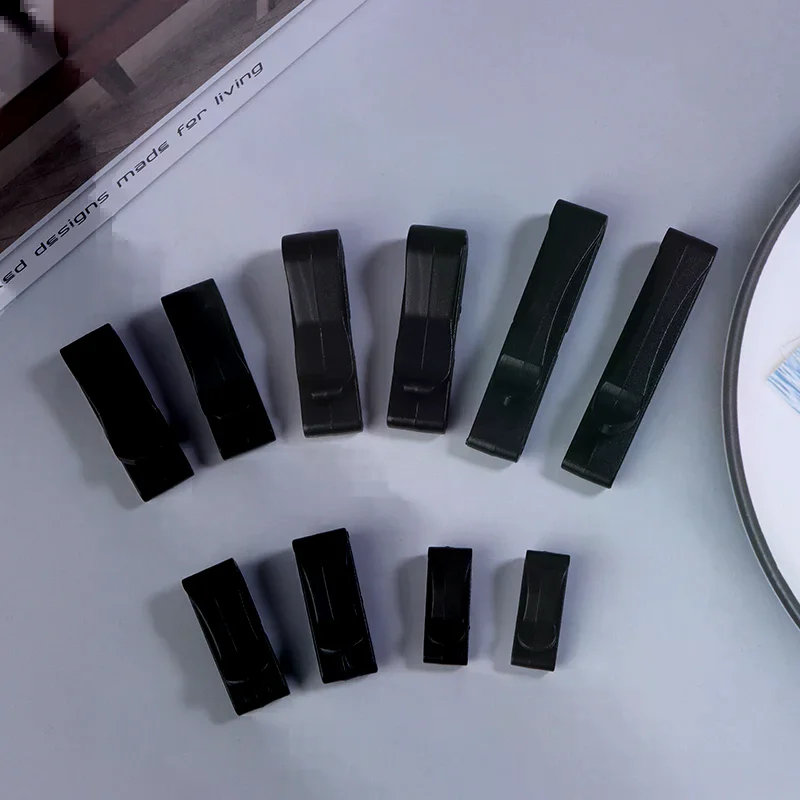 

10Pcs/Pack Quick Slip Keeper Buckle End Clip Slider Black For Camping Hiking Backpack Adjusting Strap Webbing 20-51mm