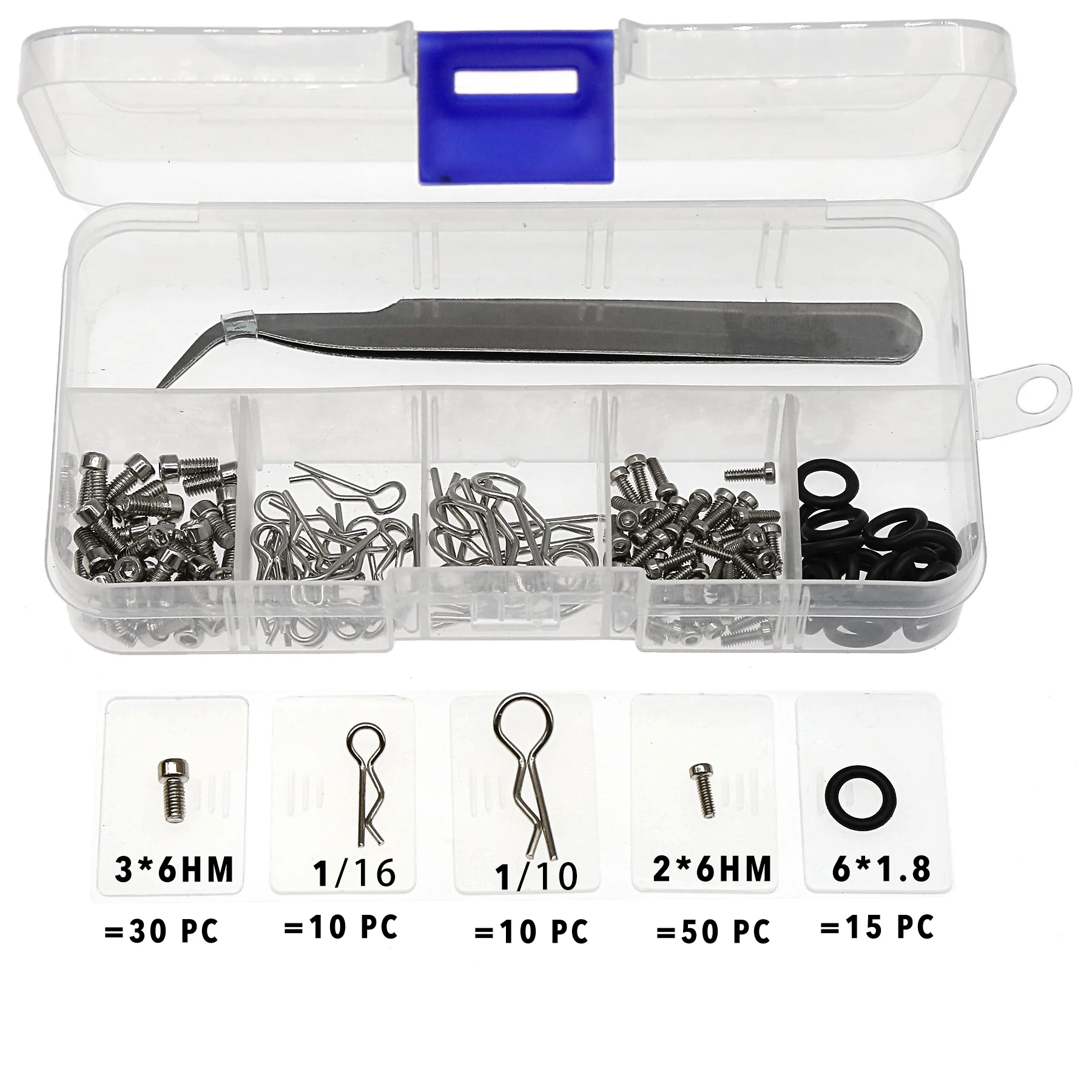 RC نموذج سيارة الطيران نموذج 1/10 التحكم عن بعد قطع غيار السيارات محور عجلات المسمار أداة صندوق