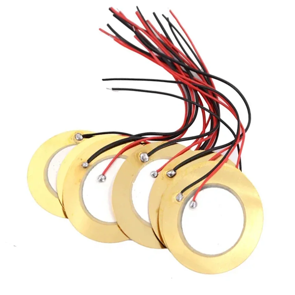 10pcs Piezo Pickup 27mm Piezo Amplifiers Discs with Leads 12MM 15MM 18MM 20MM 27MM 35MM for Acoustic Guitar Drum