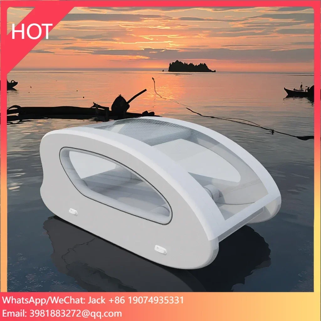 2025Inflatable Electric Boat New Arrival Sustainable Multihull Inflatable Electric House Boat For Water Recreation