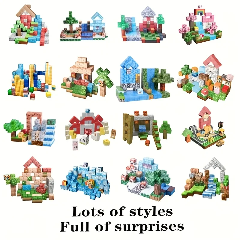 최신 서프라이즈 행운의 신비한 상자 스트레스 완화 재미 10-200pcs 자기 블록 스트레스 완화 장난감 선물 블라인드 박스