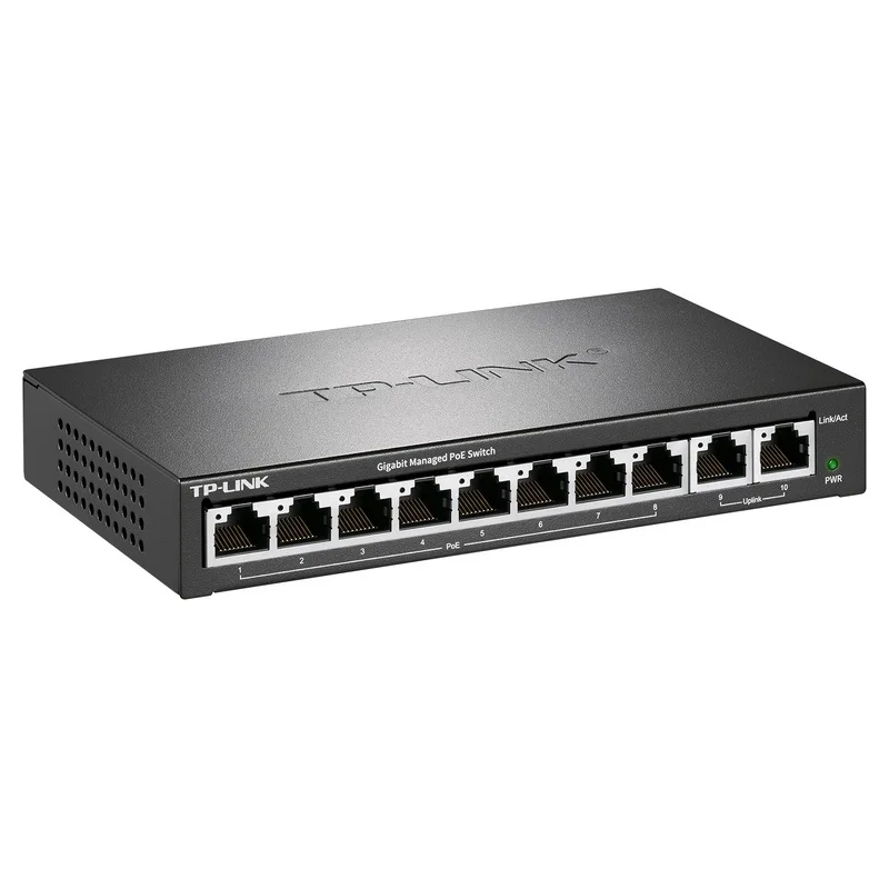 10 portos de gerenciamento de rede switch 57w poe portas 2*1000m uplink, sup/poe + fonte de alimentação para câmera ap etc, chinês-firmware