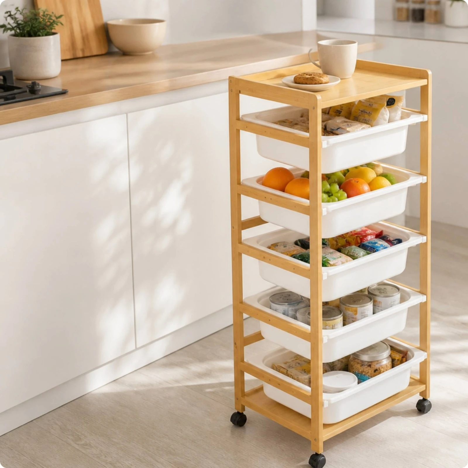Carrello portaoggetti a 5 live - Bedroom Furniture recensione e prezzo