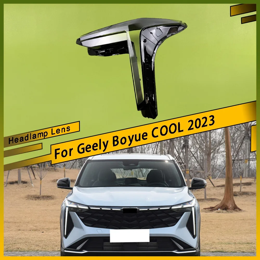 

For Geely Boyue COOL 2023 Head Lamp Light Case Headlights Shell Mask Transparent Cover Lampshdade Headlamp Shell Glass