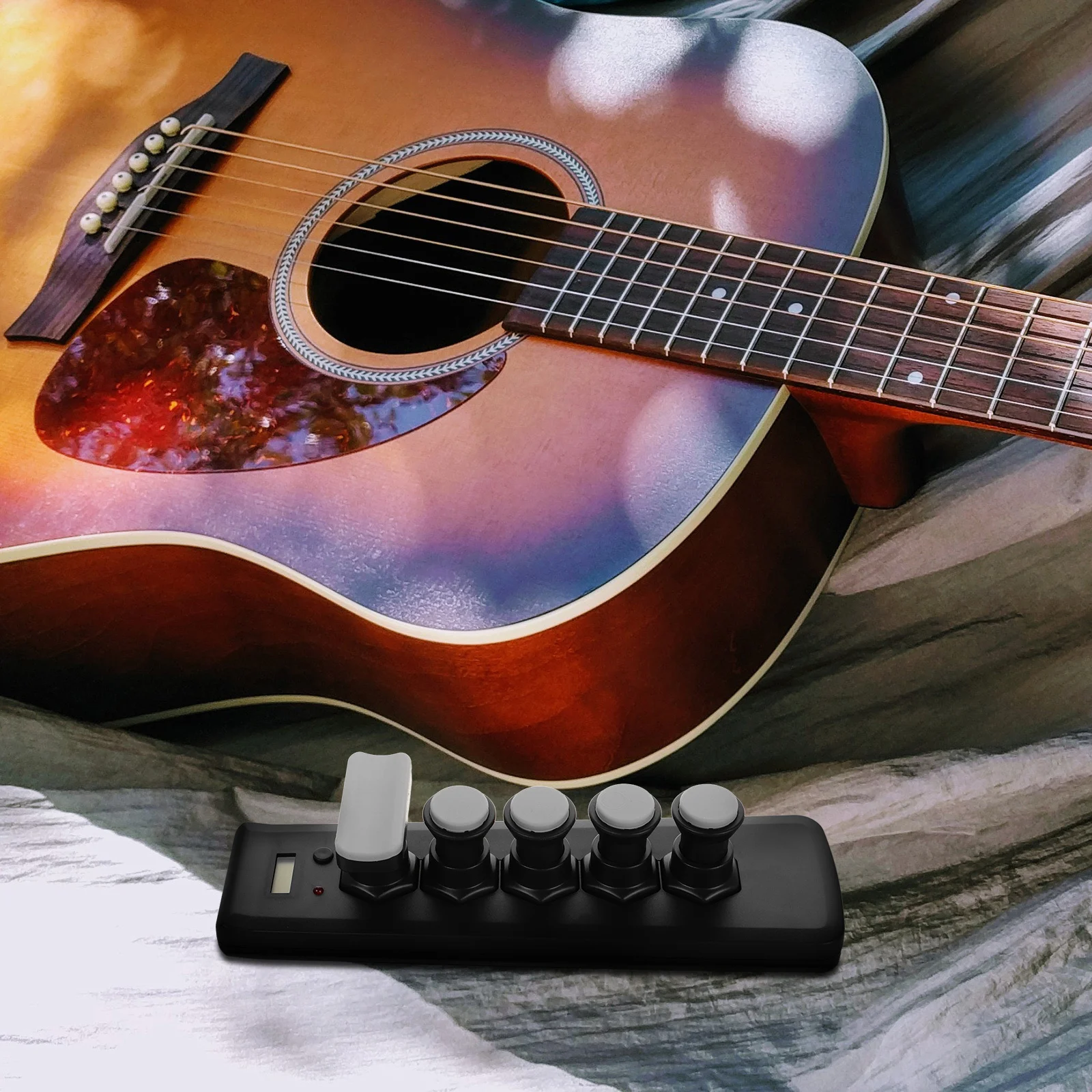 

Guitar Finger Exerciser Corrects Left Hand Barre Chord Position Portable Trainer Practice Tool Guitar Finger Strengthener