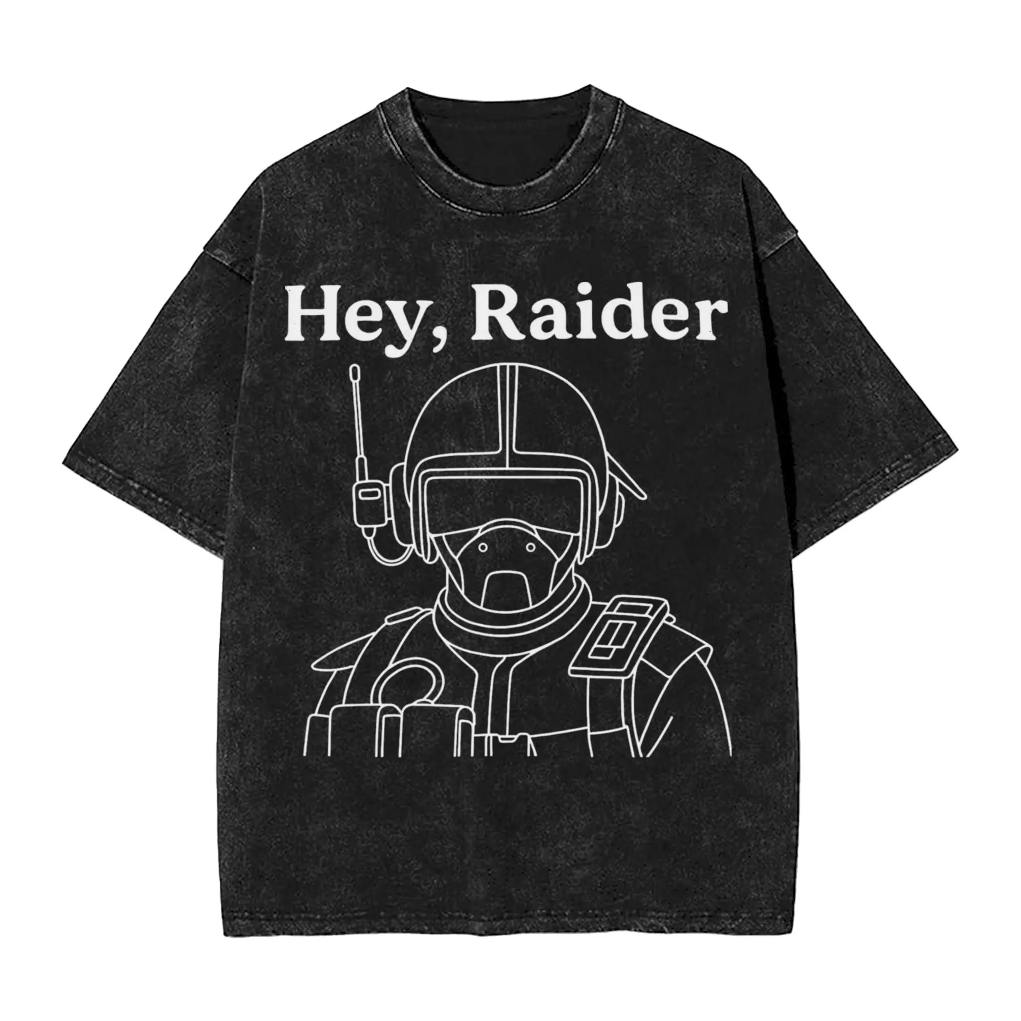 

Arc Raiders Video Games Washed T Shirt Hip Hop Streetwear Men Women Oversize T-Shirts Tee 100% Cotton