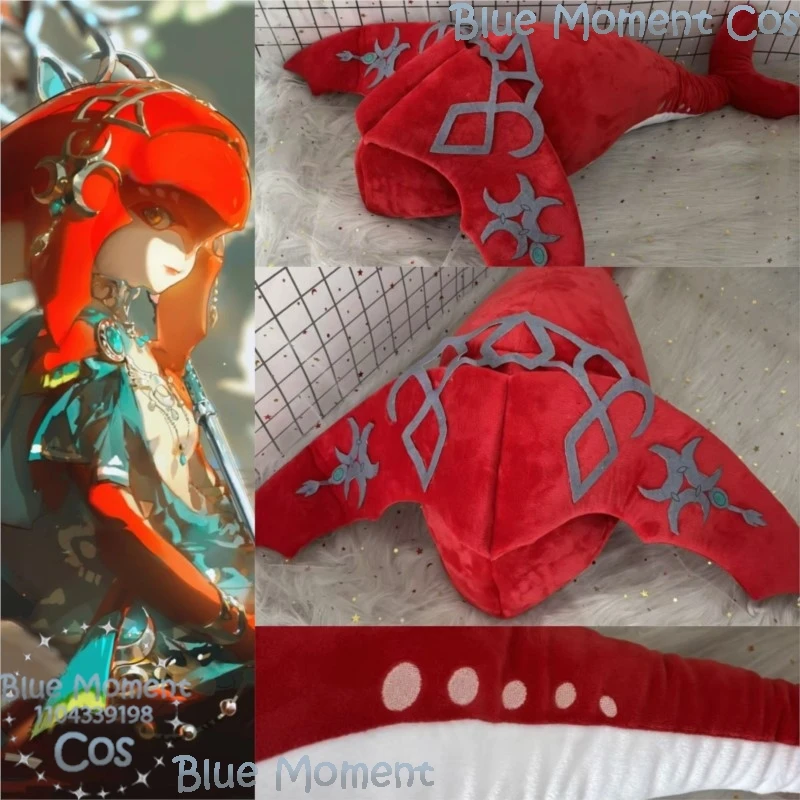 Mipha sombreros sombrero de algodón Prop juego de respiración Cosplay salvaje sombrero suave rojo accesorios hombre mujer chica regalos evento de Halloween traje de lujo