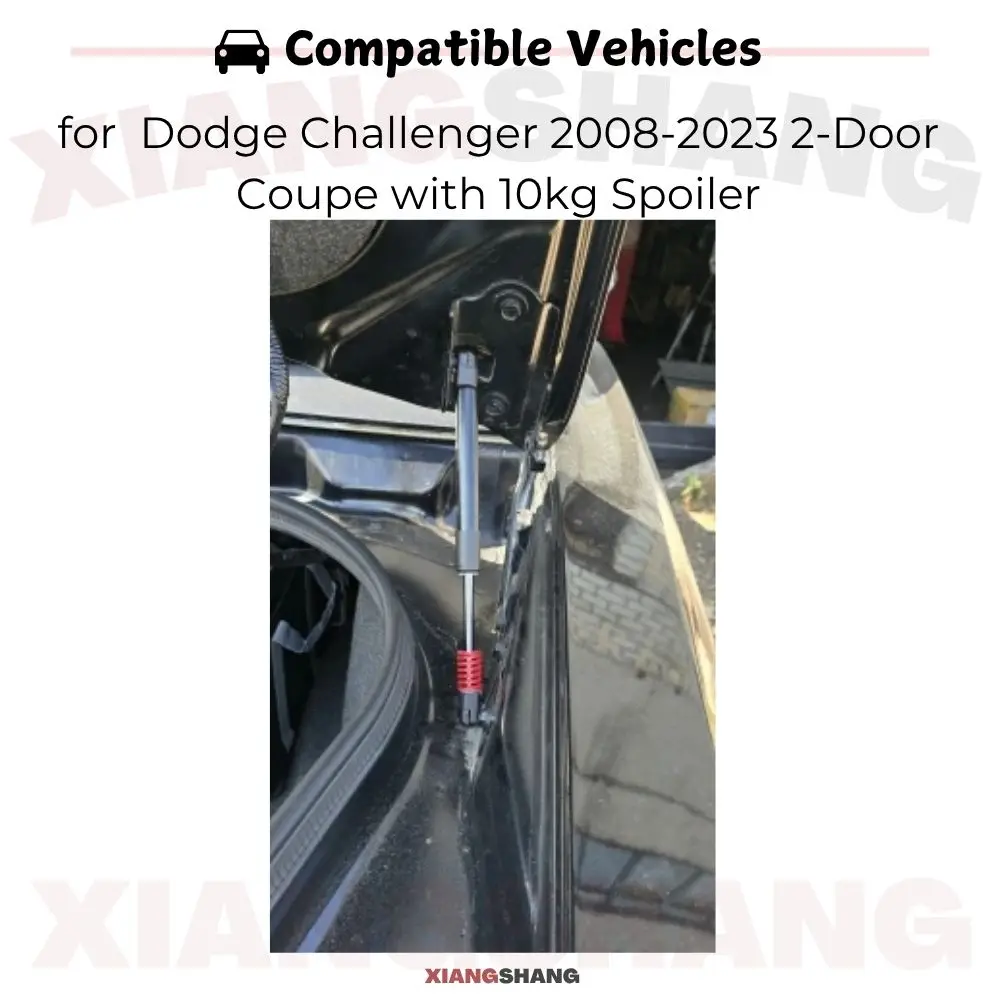 Auto Pop-Up Trunk Struts for Dodge Challenger 2008-2023 Coupe 10kg Spoiler Automatic Opening Gas Lift Supports with Springs Boot