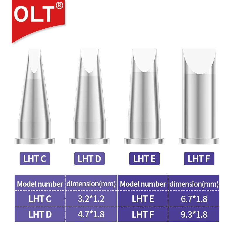 

OEM Soldering Iron Tips LHTE LHTF LHTC LHTD Welding Head Welding Nozzle compatible with Weller WSD150 WSP150 Soldering Station