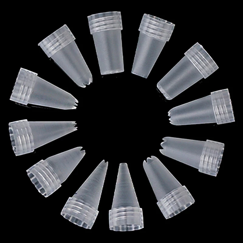 12Pcs/Set Simple Style Plastic Icing Piping Cream Confectionery Nozzle Tips Cake Decor Tools