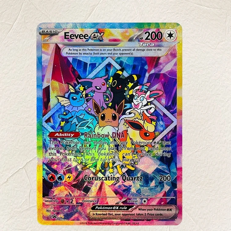 Board Game English - Karty kolekcjonerskie DIY Eevee Ex z