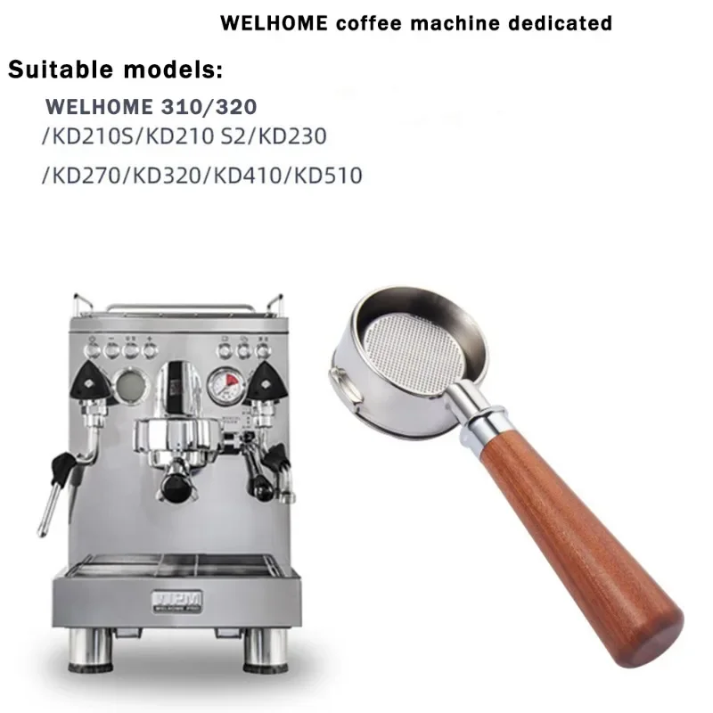 58mm Bottomless Portafilter for Welhome 310/330 Coffee Machine Stainless Steel Espresso Handle Filter Barista Accessories