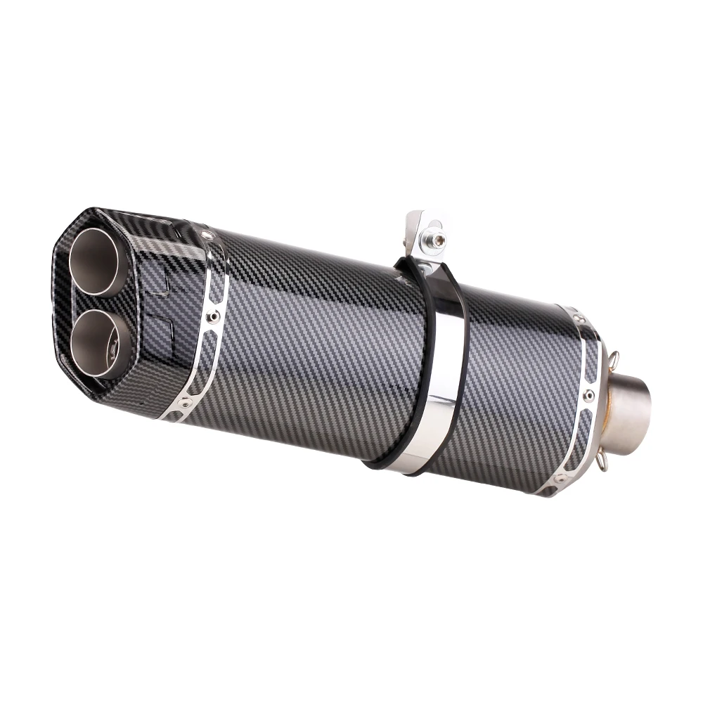 

51MM Universal Exhaust motorcycle Muffler pipe For nmax R3 NC750X MT07 MT09 CBR650 force155 tmax 500 ZX6R r1 S1000RR PCX125