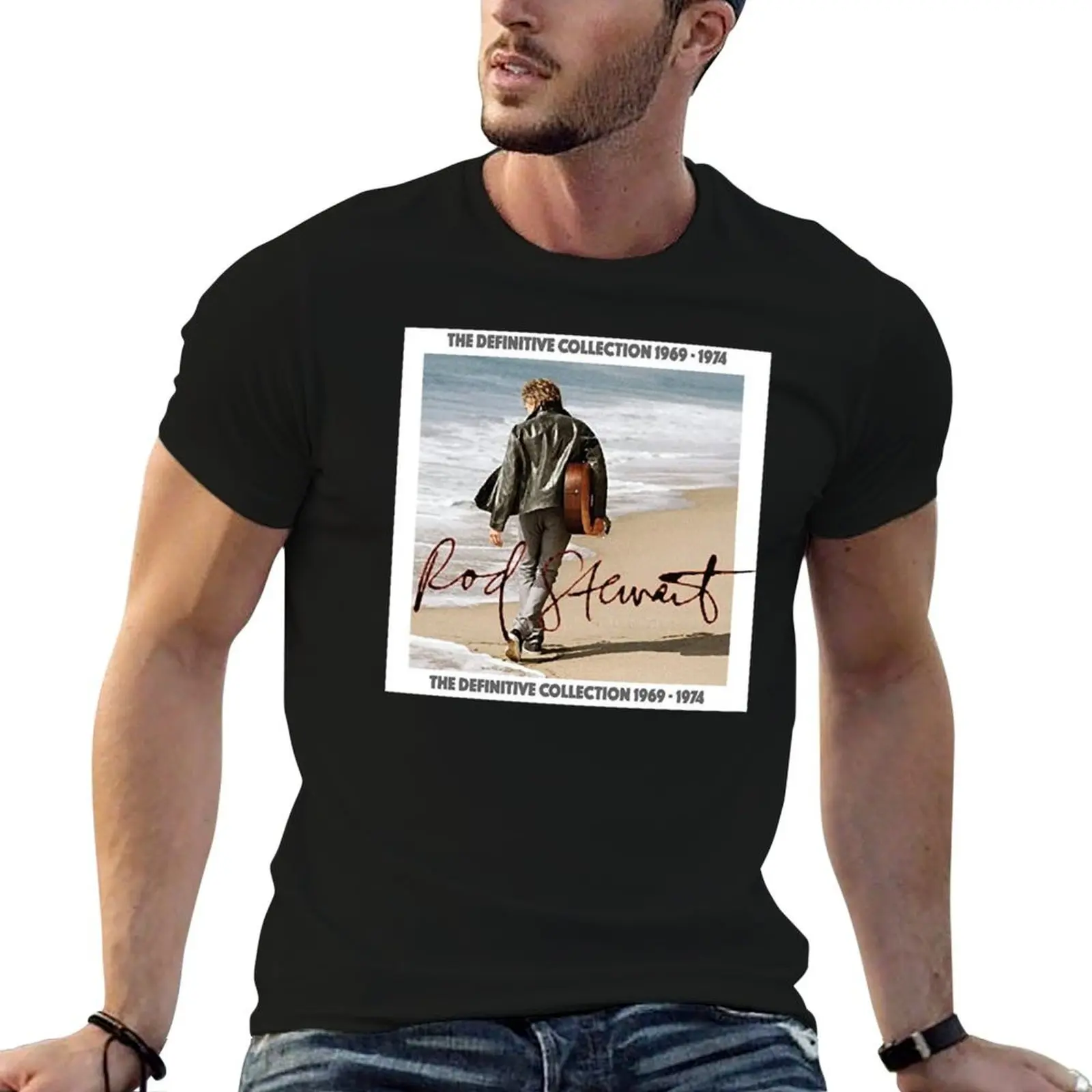 

THE ROD BEST COLLECTION STEWART T-Shirt man t shirt cotton high quality black cotton t-shirt plain for man package T-Shirt