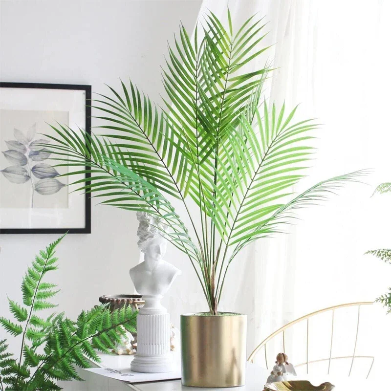 

New 52cm Artificial Palm Tree Plastic Simulation Tropical Jungle Plant Decorative Desktop Ornaments Wedding Home Decoration