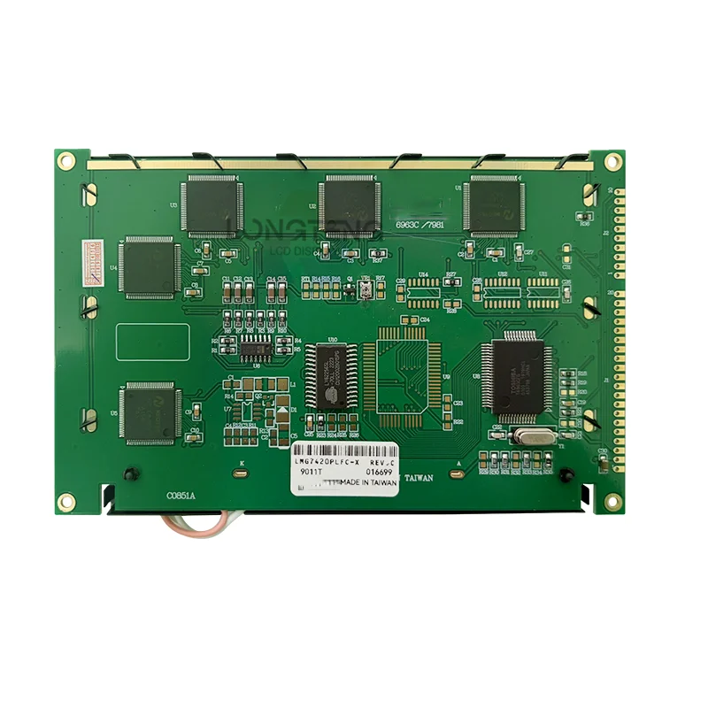 LMG7420PLFC-X LCD Screen Compatible Replacement LMG7420PLFC-X Blue Background STN Industrial LCD Display Module Tested Panel