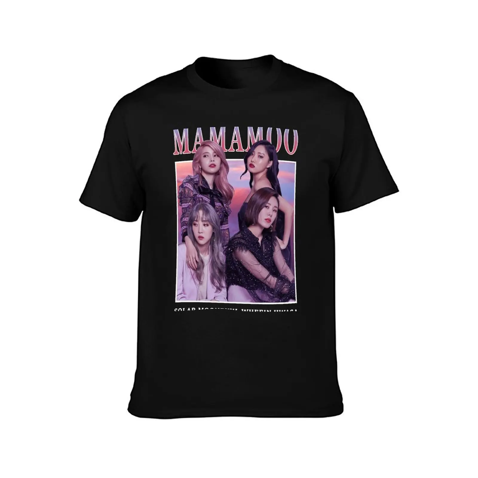 MAMAMOO Members Photoshoot Vintage Retro Band Style 90s T-Shirt Street Fashion Casual Tee Shirt T-Shirt