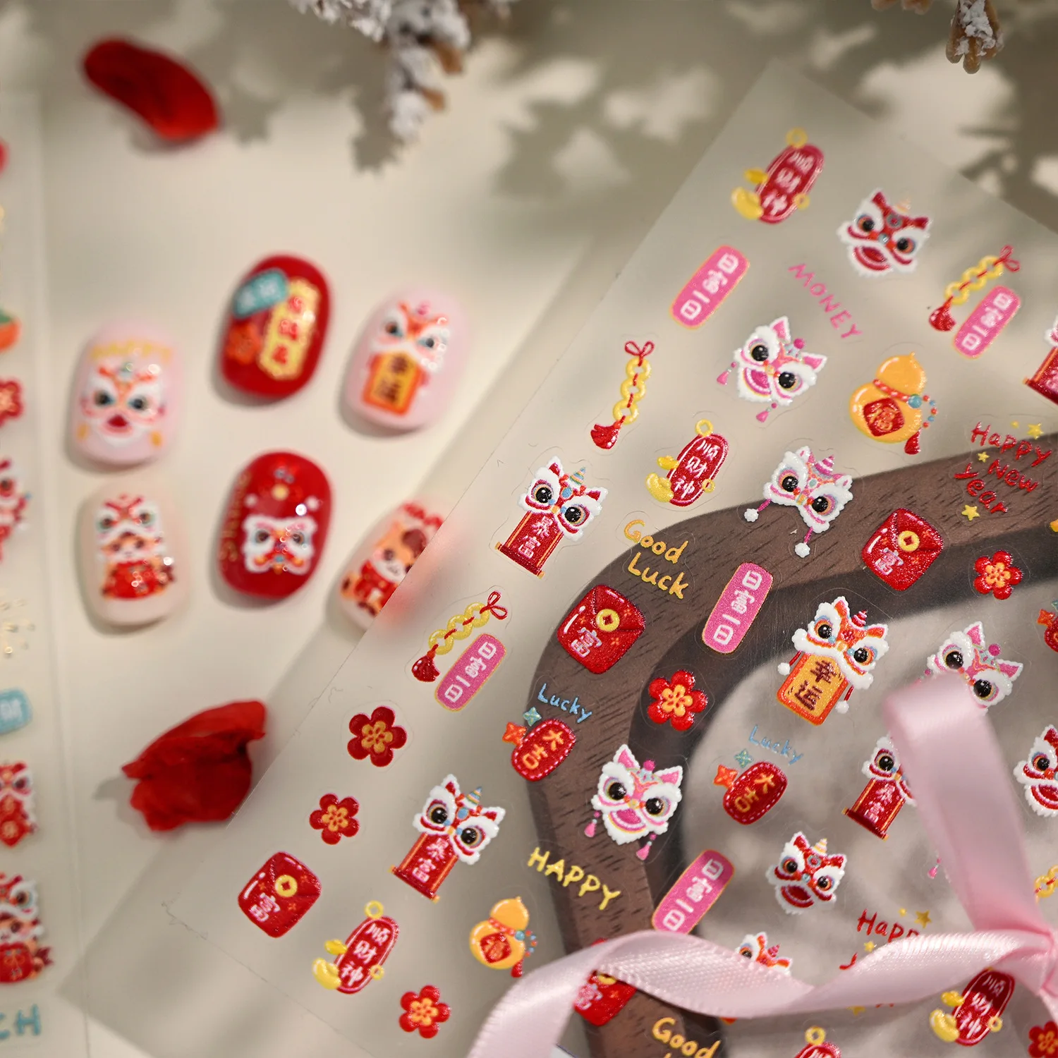 جديد النمط الياباني تنقش الذهب تنقش الخريف والشتاء ملصقات الأظافر لطيف DIY بها بنفسك عمليات تجميل الأظافر نصائح مسمار الفن زينة 2026