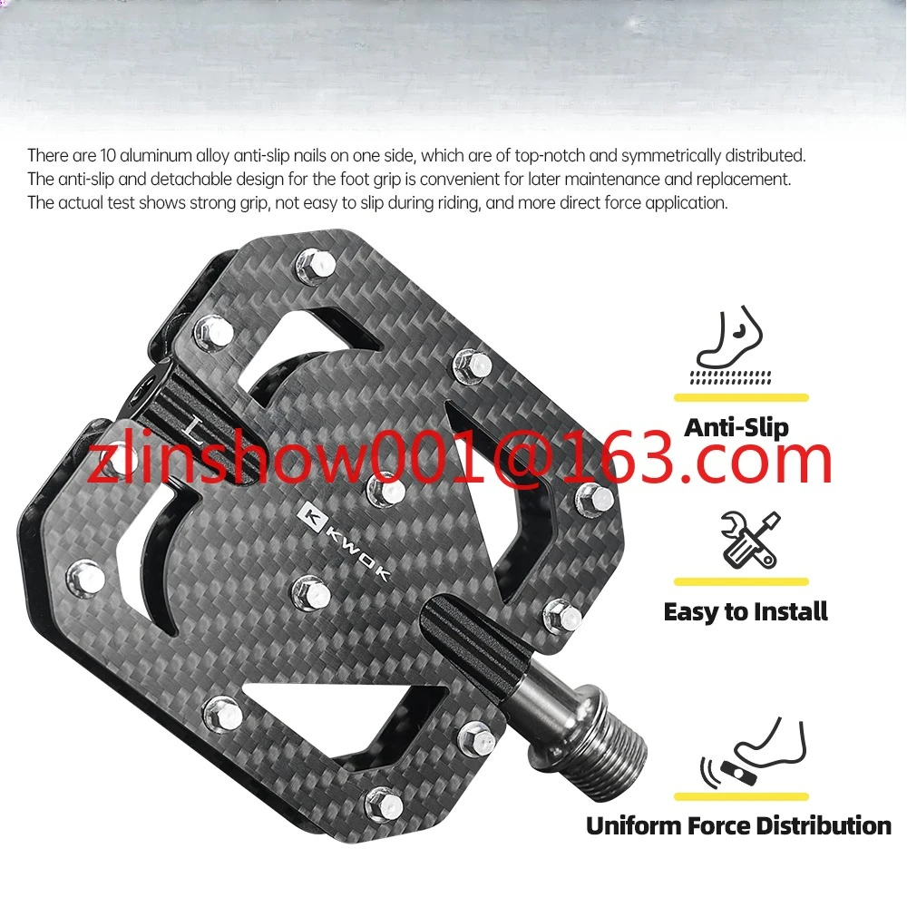 

111x80x17 мм, новинка 2025 года, детали для велосипеда, лопаты, велосипедные педали Tianimu, сердечник из сплава, супер легкие велосипедные педали из углеродного волокна с 3 подшипниками