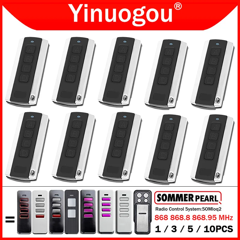 

SOMMER Pearl Vibe Twin Status SOMloq2 TX55-868-4 TRX55-868-4 TX40-868-4 4018 4019 4018V375 Garage Door Remote Control 868MHz