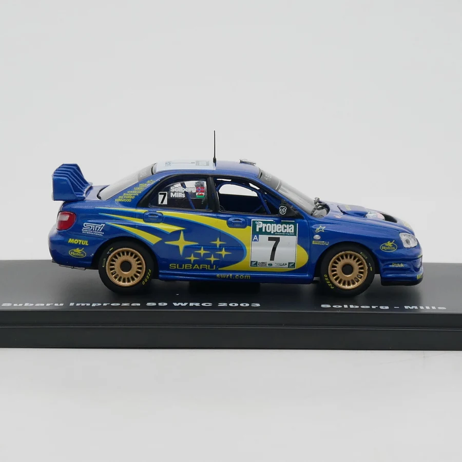 Ixo 1:43 Scale Diecast Alloy Subaru Impreza S9 WRC 2003 Toys Cars Model Classics Nostalgia Adult Gifts Souvenir Static Display