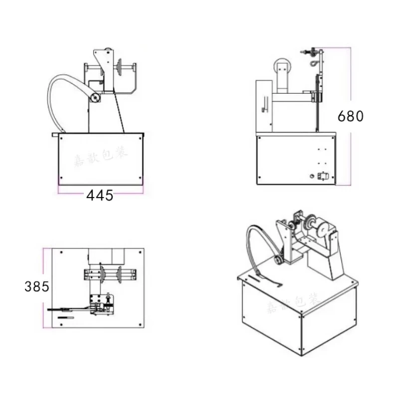

Полностью автоматическая машина для намотки и обвязки эластичной веревки диаметром 1-1,2 мм, устройство для обвязки овощей и проволоки, электрическая обвязочная машина