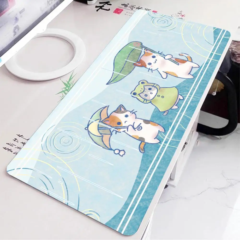 

Милый кот, скрывающий от дождя, коврик для мыши, большой коврик для мыши XXL, игровой коврик для ноутбука, игровой коврик, нескользящие коврики для мыши, коврик для ноутбука, планшета, игровой коврик для ПК