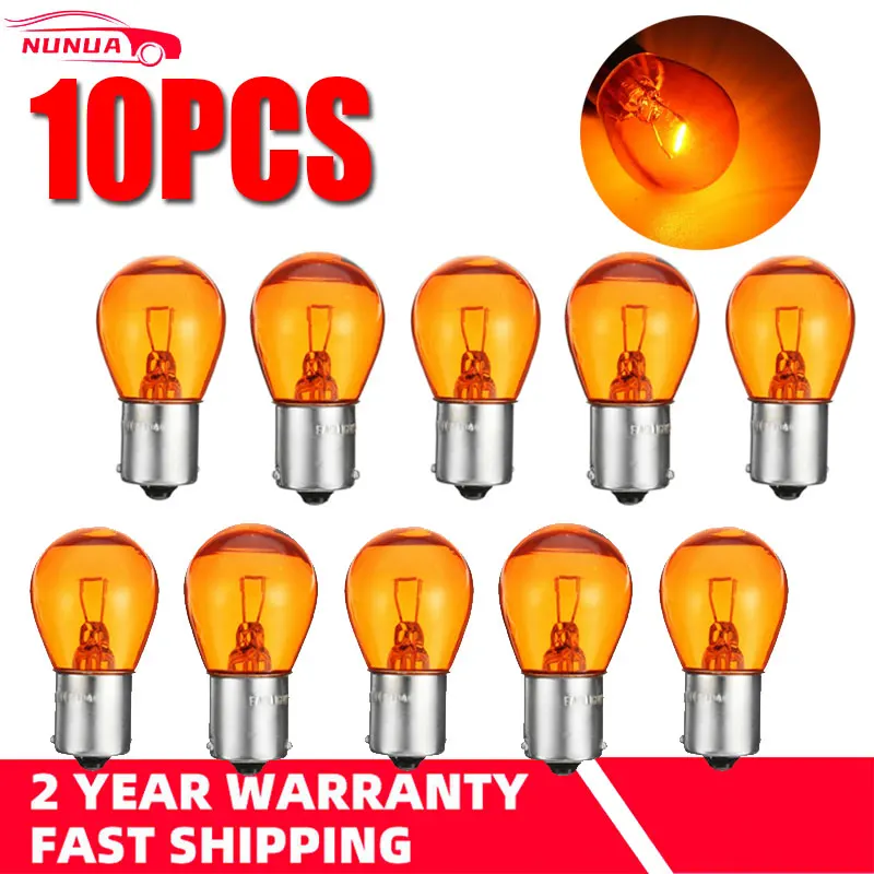 10Pcs DC12V Car LED Turn Singal Light Brake Bulbs 1157 BAY15D P21W BA15S 581 1156 PY21W BAU15S BAY15D 308 21/5W S25 1141 BA15S