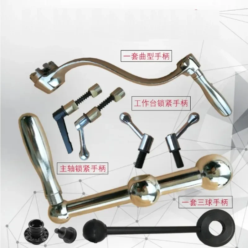 Turret Milling Machine Accessories Lifting Handle D26 Three Goals Hand Crank Olives Workbench Lifting Crank Handle