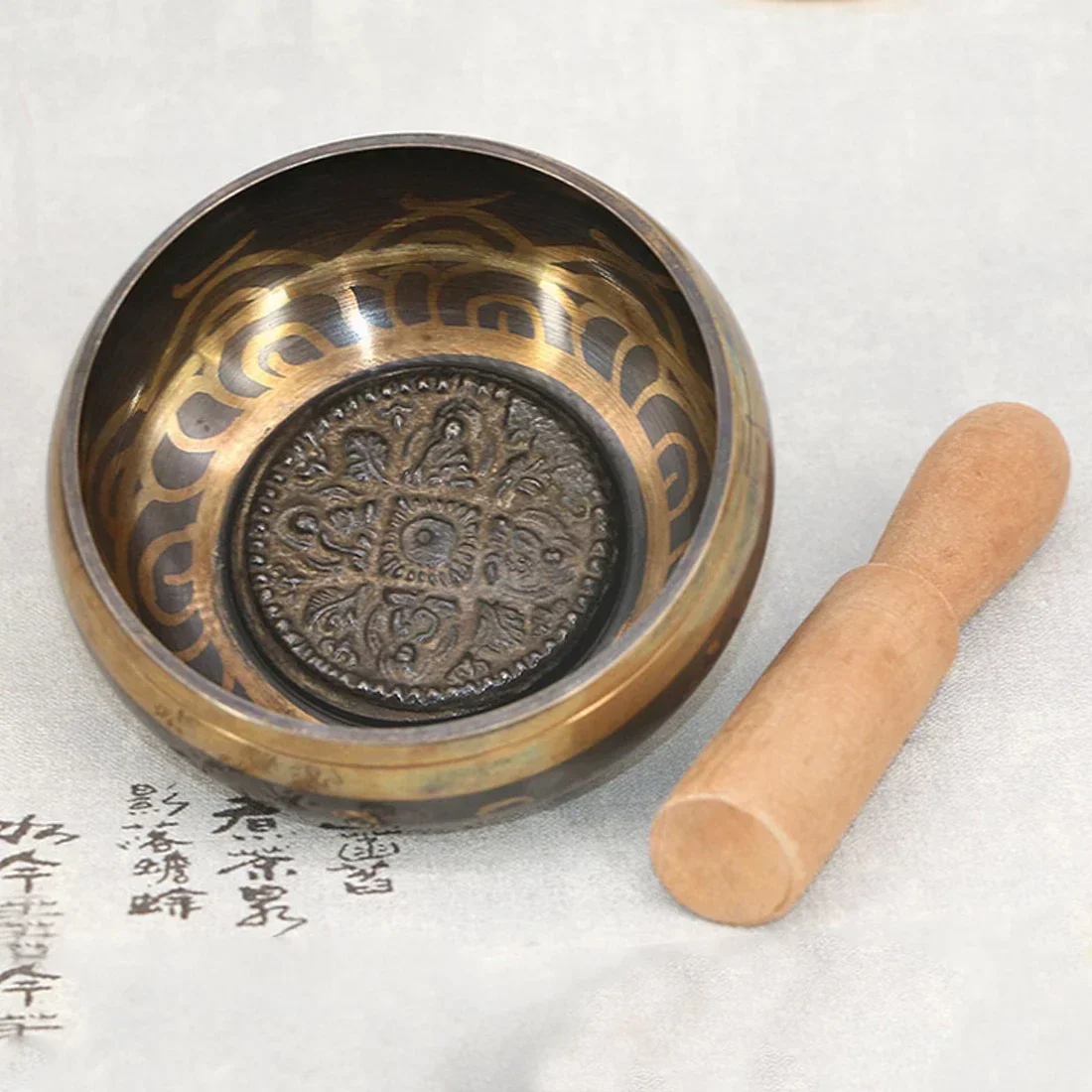 7 Sizes Tibetan Sing Bowl Handmade Music Brass Buddha Sound Bowl Buddhist Supplies Religious Home Decoration New Arrival