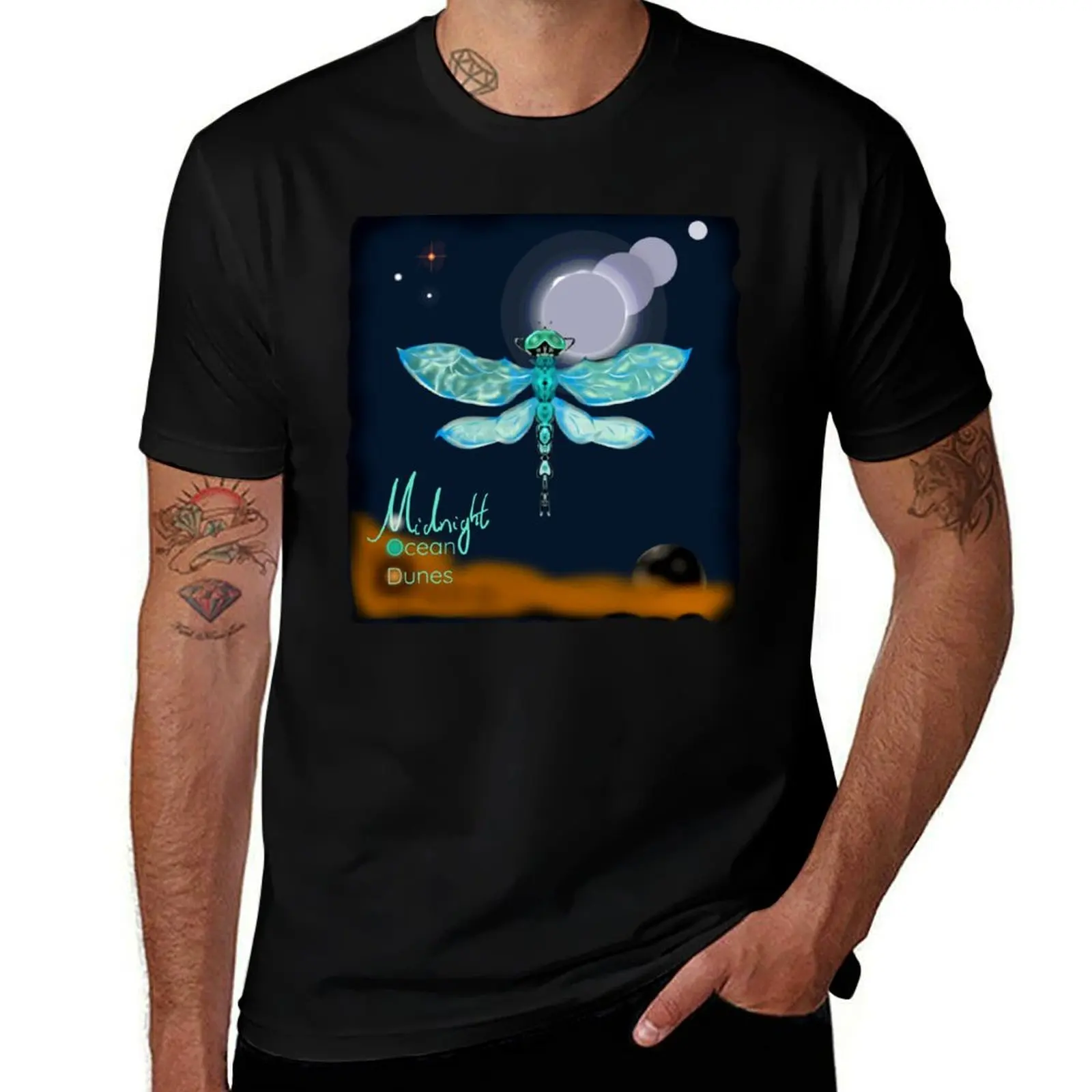 

Dragonfly Astral Desert (Midnight Ocean Dunes) ... T-Shirt Sun Protective Outdoor Tee Top
