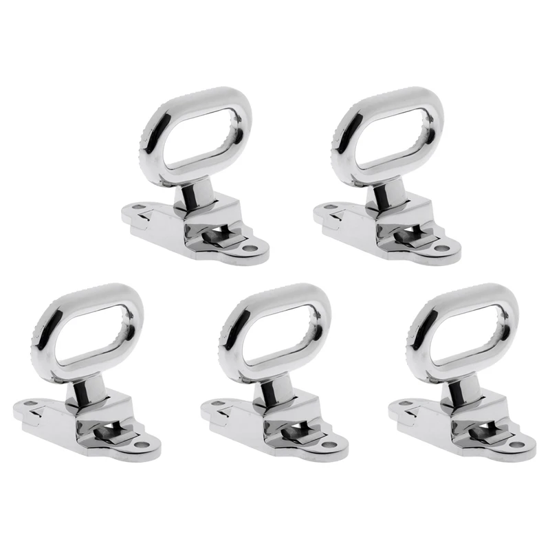 

5Pcs 108X81mm Diamond Non-Slip 316 Stainless Steel Folding Mast Step Marine Boat Yacht Car RV Transom Step Fold Out Step