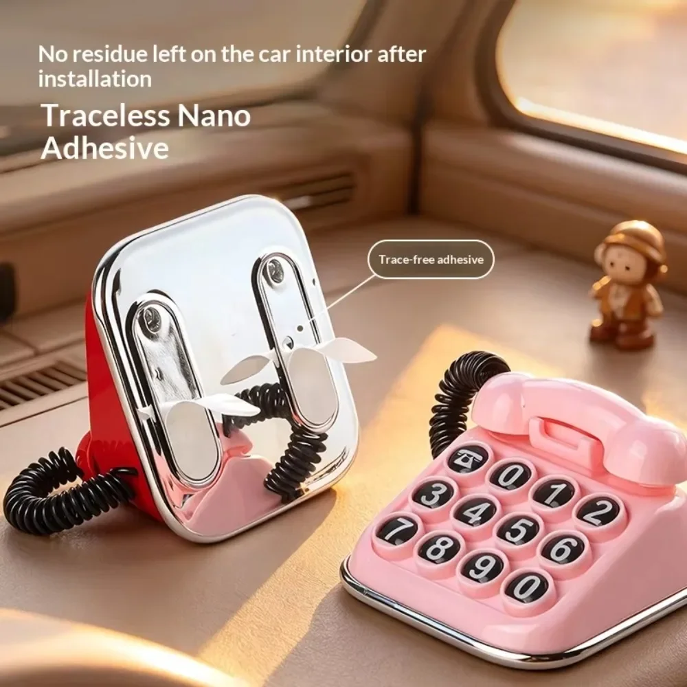Vintage Car Temporary Parking Number Plate, Creative Telephone Number Sign, Car Interior Decor Accessory Gift for Drivers