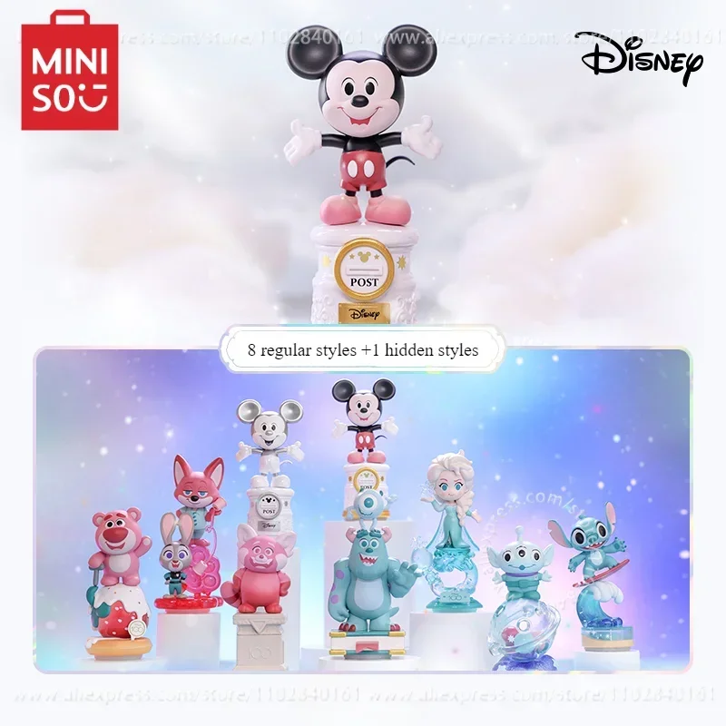 

TOPTOY Blind Box Disney Series 100th Anniversary Commemorative Figure Children's Toy Birthday Gift Peripheral Model Elsa Stitch