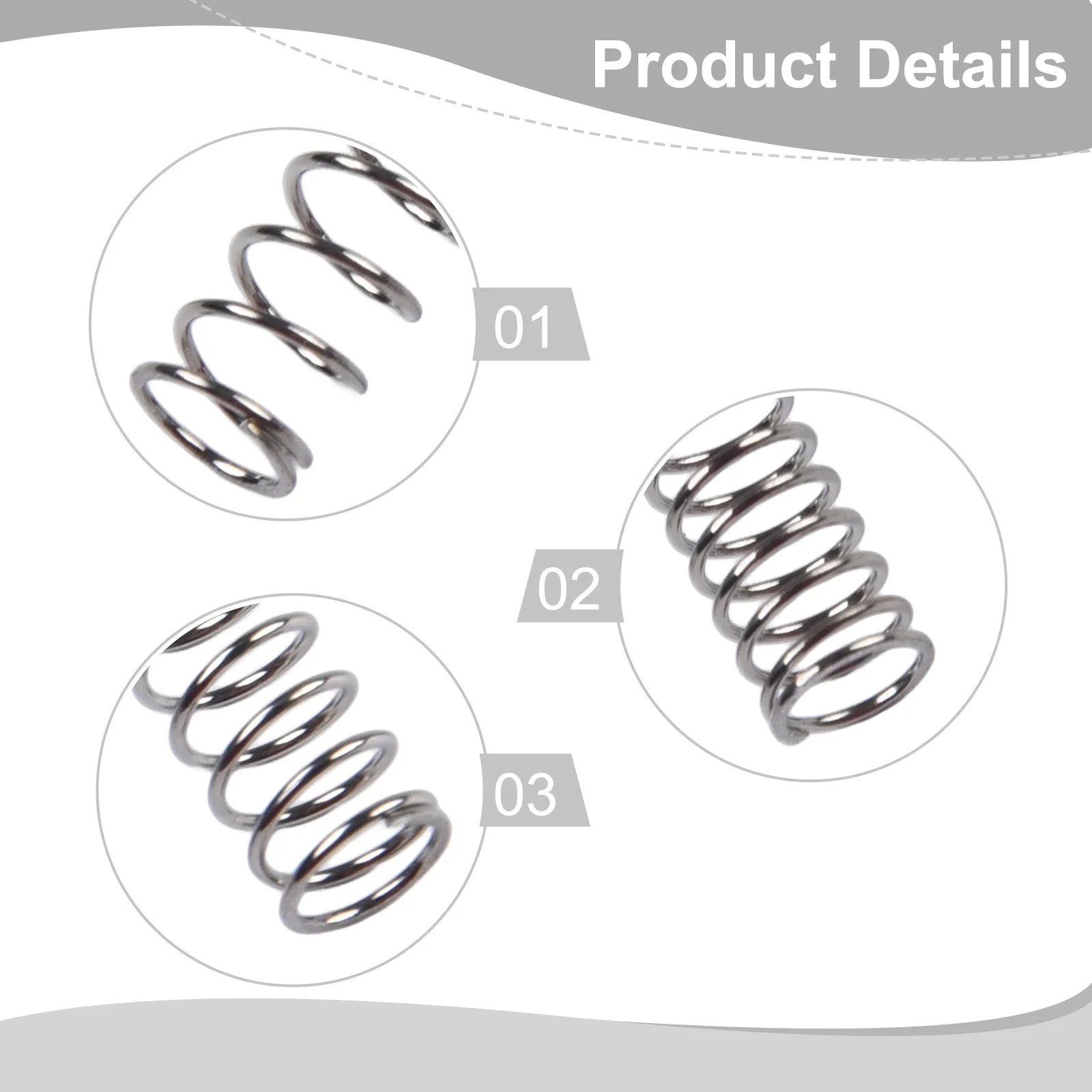 3Pcs 6.5 8 9 Bar OPV Springs Set Modification Replacement For Gaggia Classic Espresso Machines Coffee Stainless Steel Springs