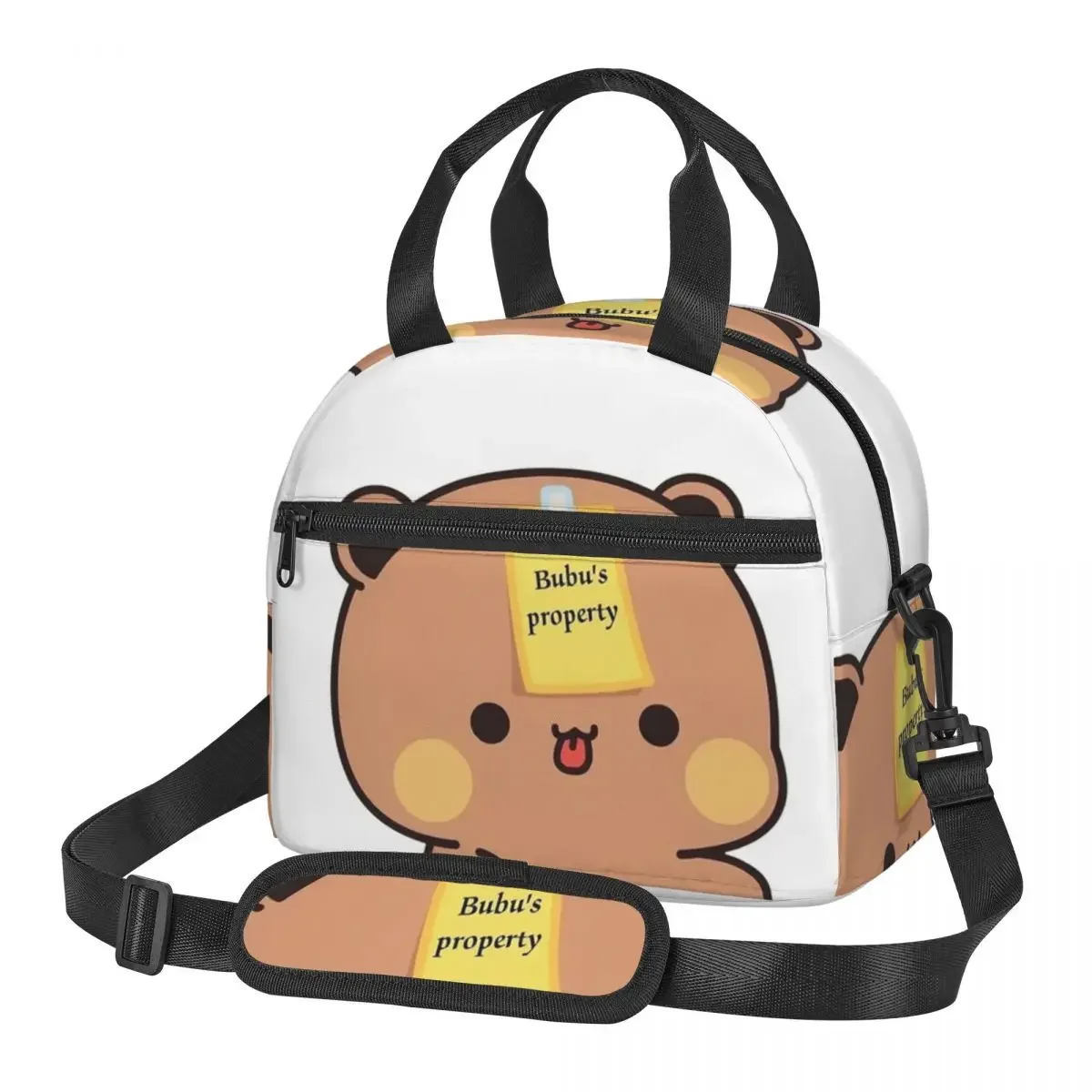 Bubu Dudu Panda und Brownie-Bär, Paar V8 2024, Lunchtaschen, isolierte Bento-Box, Lunchtasche, Picknicktaschen, Thermotasche für Frauen, Arbeit