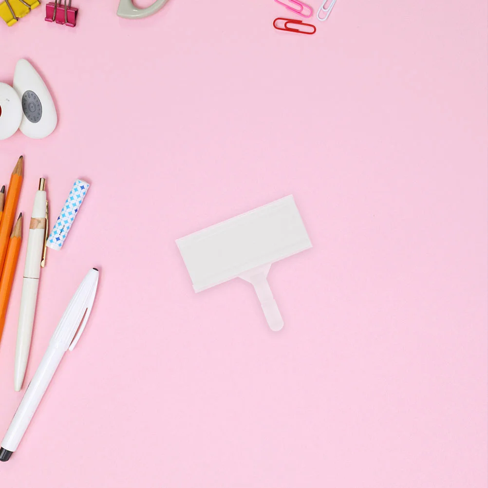 

50Pcs Shelf Label Clips Wire Sign Holders Price Tag Holders for Supermarket Retail Warehouse Organization Sign Clips for Display