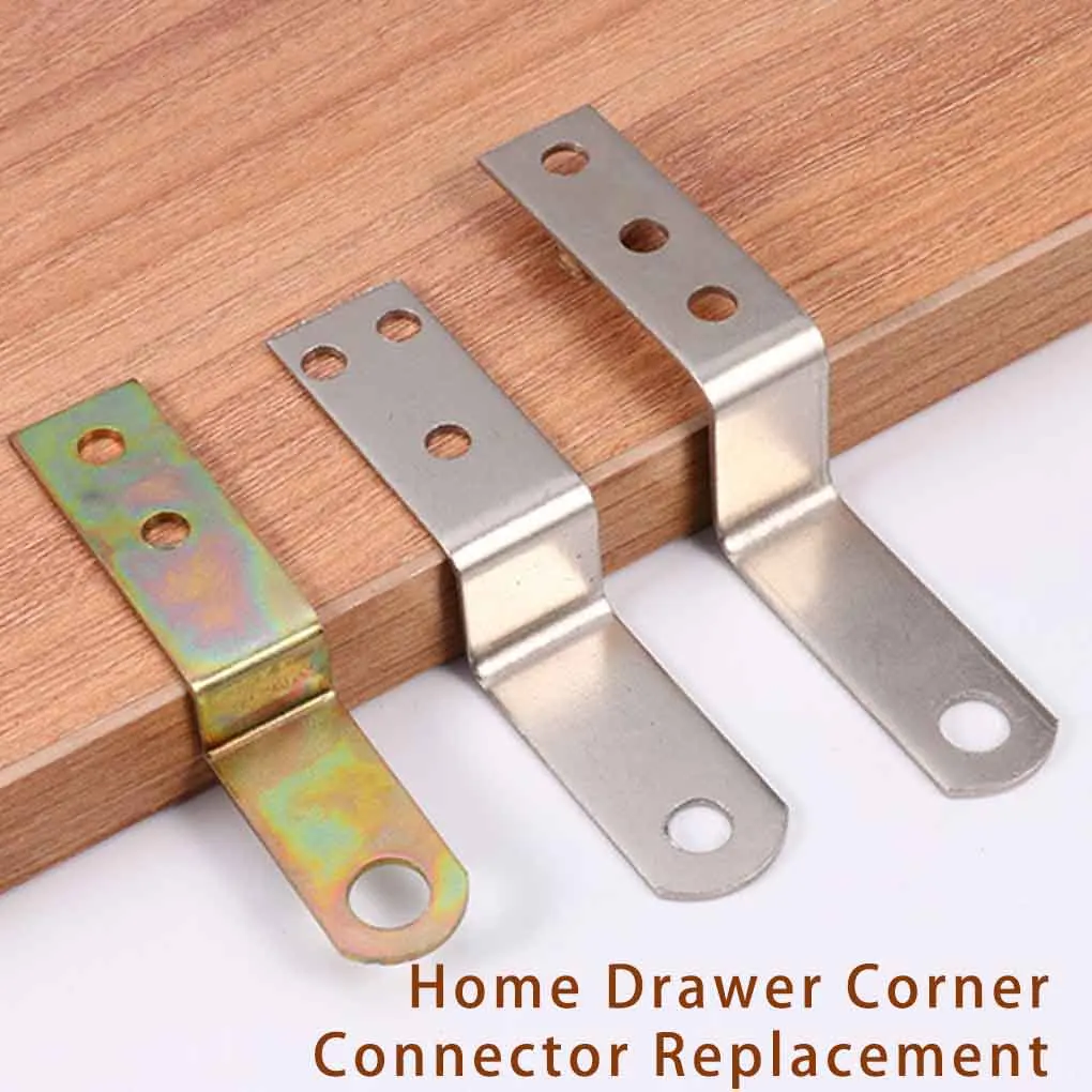 1Pcs Metal Z-shaped Iron Right Angle Drawer Lock Strike Plate for Home Office Drawer Cupboard Door Furniture Connector Hardware