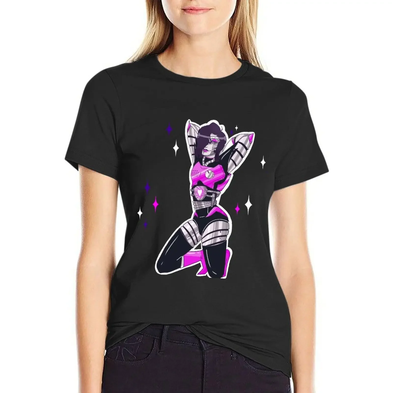 

Mettaton T-Shirt hippie clothes customizeds quick drying funnys cat shirts for Women