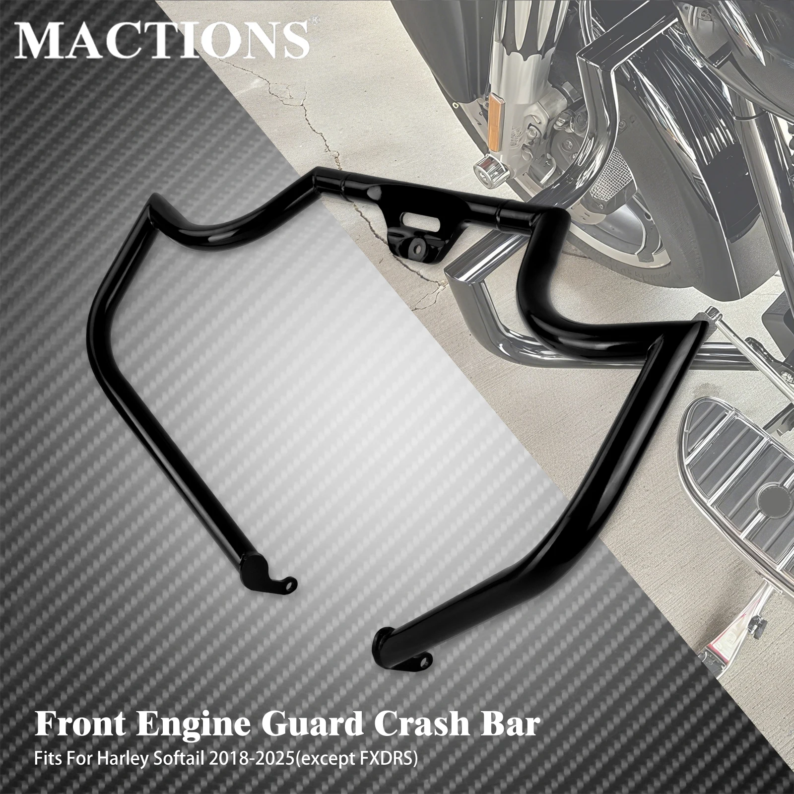 

Motorcycl Iron Front Highway Crash Bar Engine Guard Protector For Harley Softail Low Rider Breakout Fat Bob 2018-Later