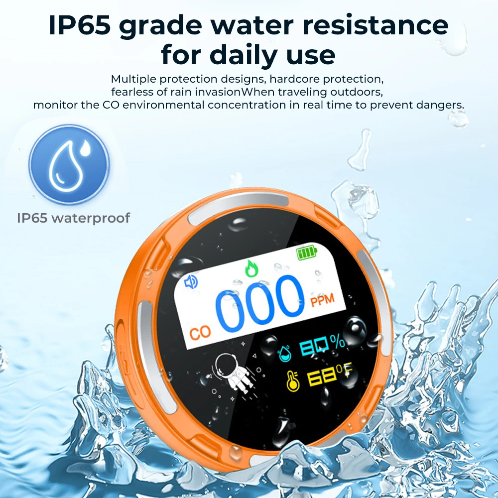 Sensore di allarme tattico da monossido di carbonio Rilevazioni di perdite di CO Certificazione KC per la casa di campeggio