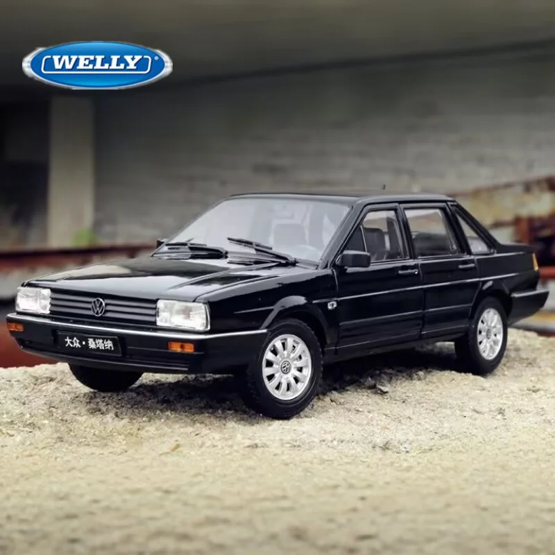 

Welly 1:24 Volkswagen Santana Alloy Classic Car Model Diecasts Metal Vehicles Car Model Simulation Collection Childrens Toy Gift