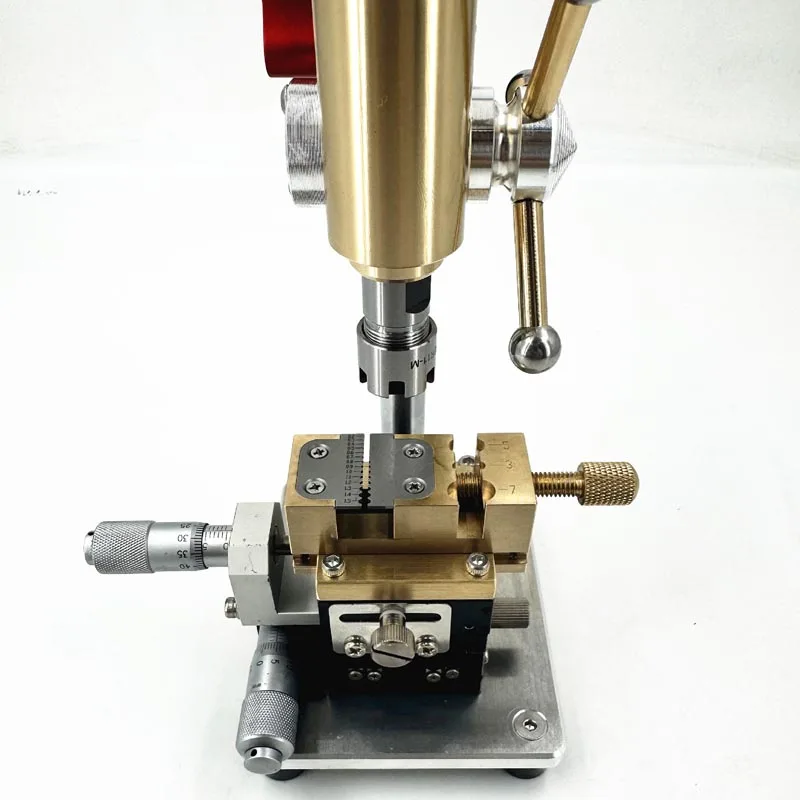 

Multifunctional Mini Precision Drill Press Compact Desktop Drilling Machine for Watch Movement Screw Small Component Drilling