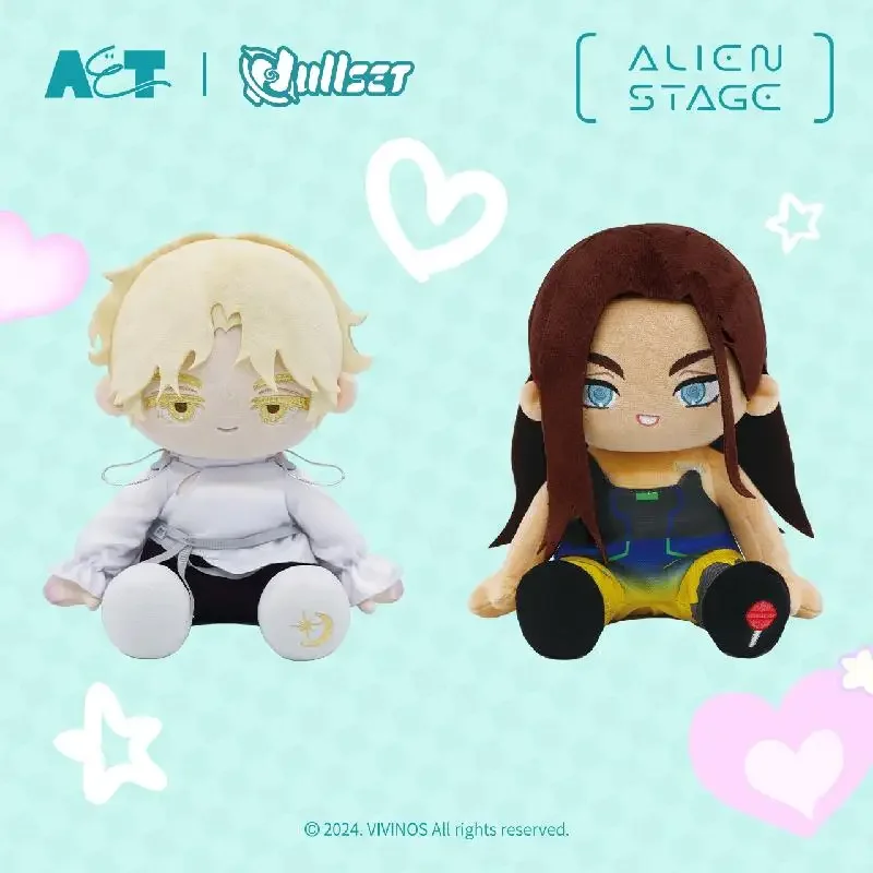 20cm Anime Game Alien Stage Till Ivan Sua  Luka Mizi Hyuna Cosplay Sitting position Body Stuffed Cotton Pillow Figure Fans Gift