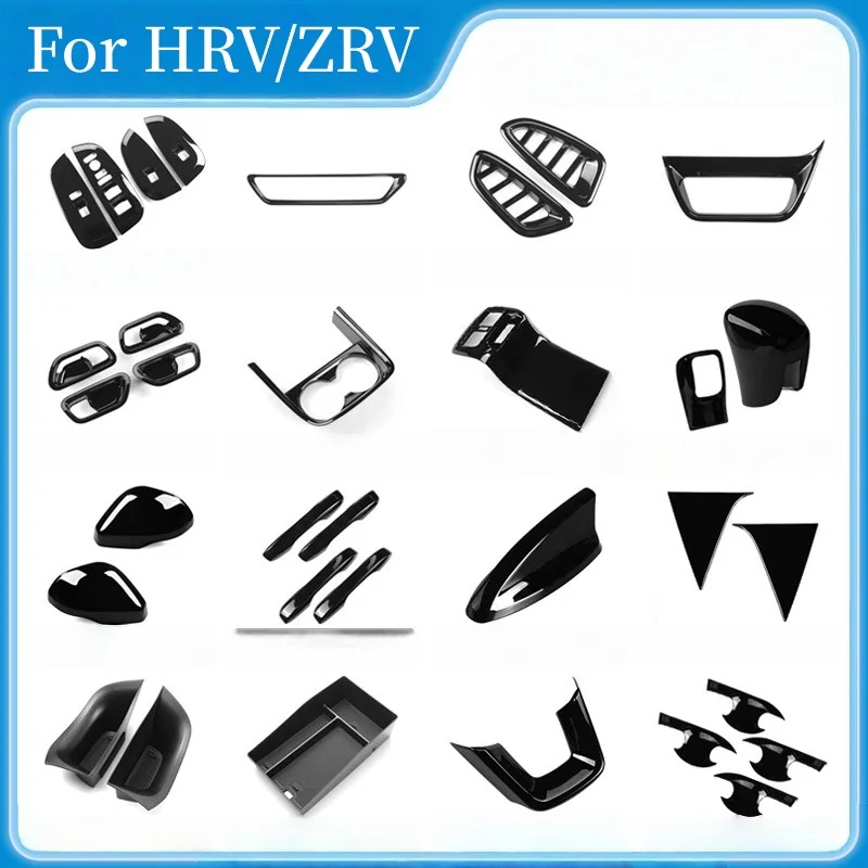

ABS Black Interior Car Air Condition Outlet Console Gear Shift Head Window Lift Trim Panel For ZRV ZR-V 2022-2026 Accessories