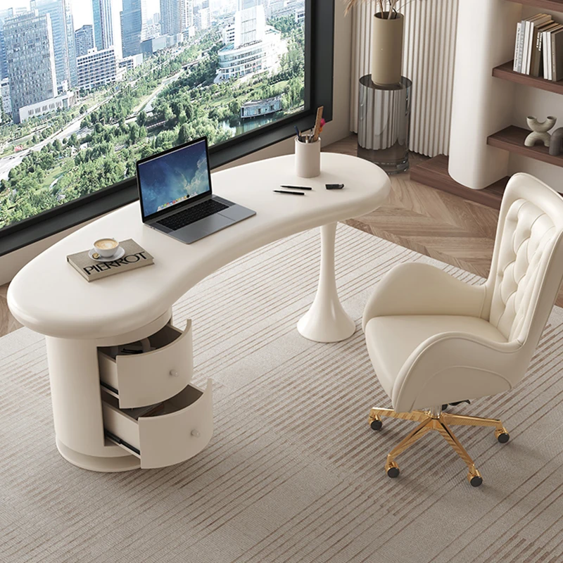 Laptop Conference Nail Table Study Modern Office Executive Vanity Office Desk Computer Writing Schreibtisch Sofaset Furniture