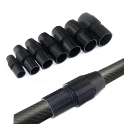 1Pc Telescopic Tube Plastic Connector 16-19mm Stainless Steel Dip Net Pole Telescoping Pipe Clamp Fixed Lock for Outdoor Hobby